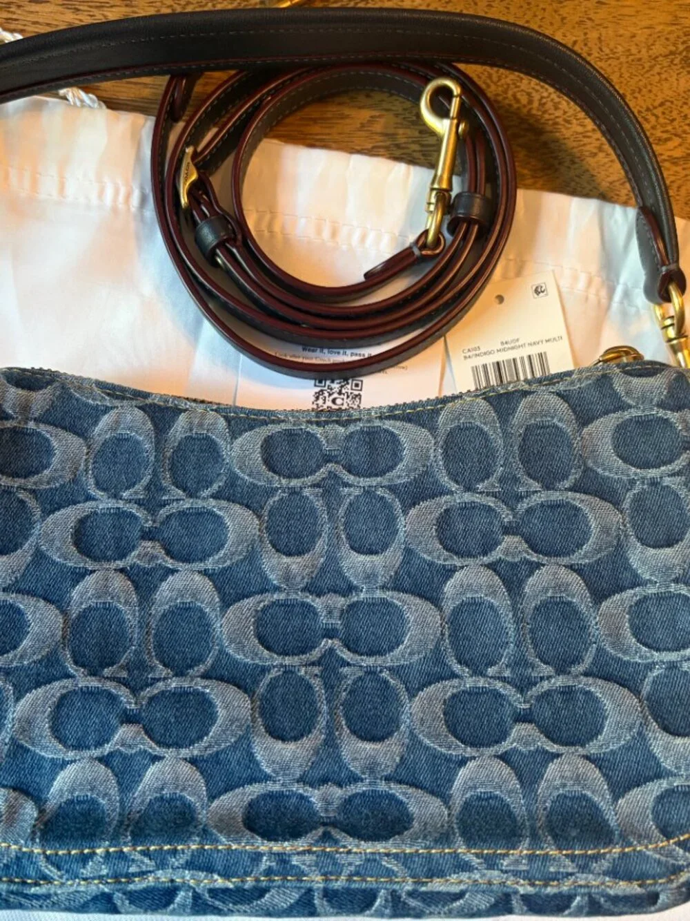 Coach Denim Swinger Bag